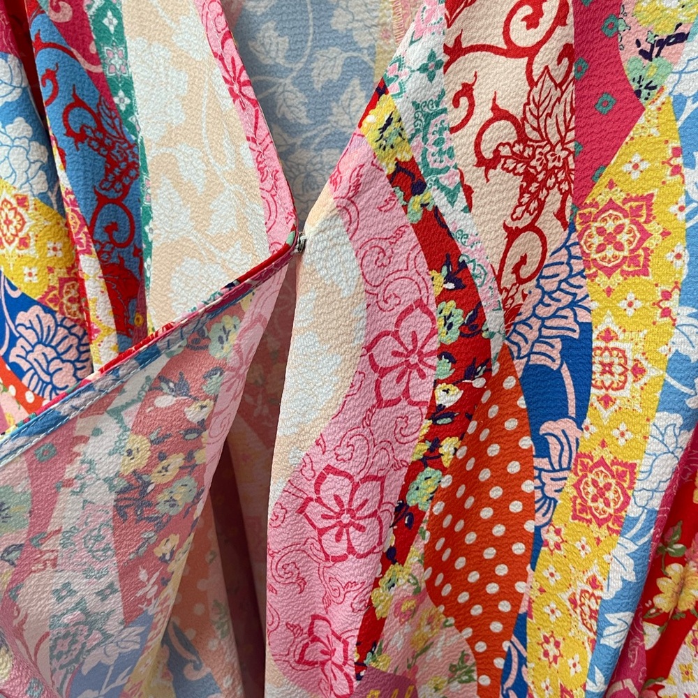 Umgee Multicolor Patchwork Blouse - image 3